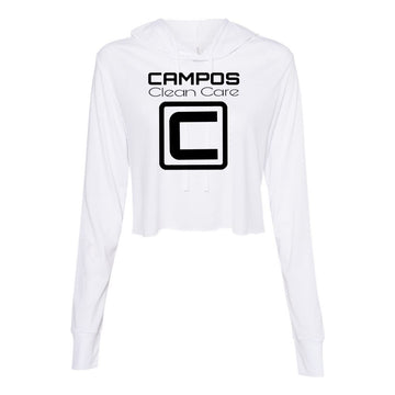 Women's Classic Logo Cropped Triblend Long Sleeve Hoodies
